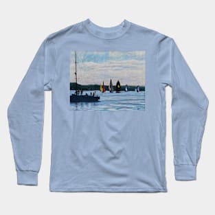 Get Set - Sailing Port Stephens Long Sleeve T-Shirt